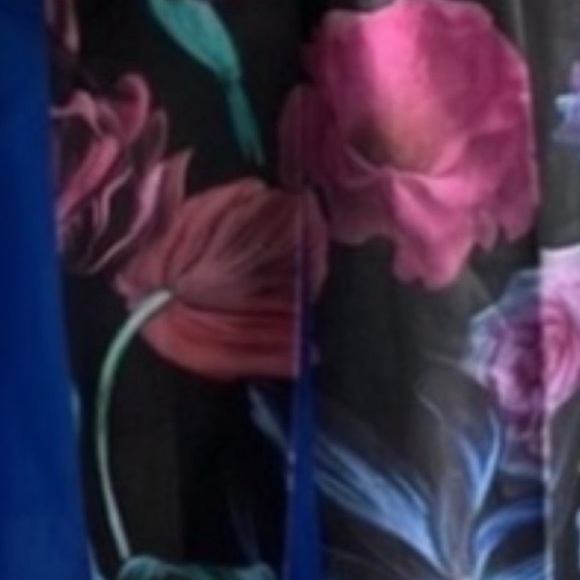 TED BAKER EDELFI PLEATED FLORAL SKATER DRESS SZ US 6 OR TED SZ 2 - Picture 2 of 5